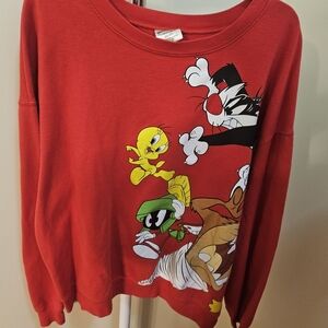 Warner Bros. Red Looney Tunes Sweatshirt